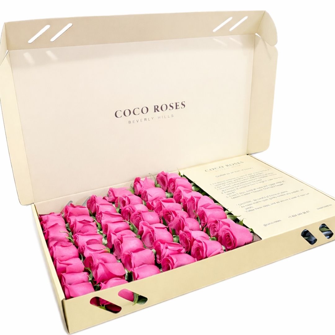 The Beverly Hills (Beige Box – Pink Roses)