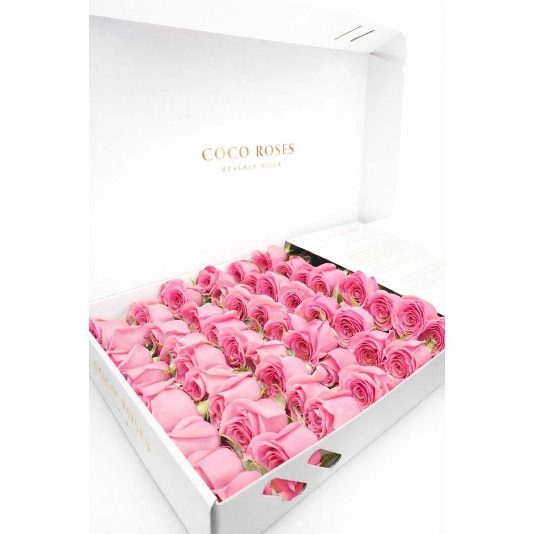 The Classic Blanc (White Box – Pink Roses)