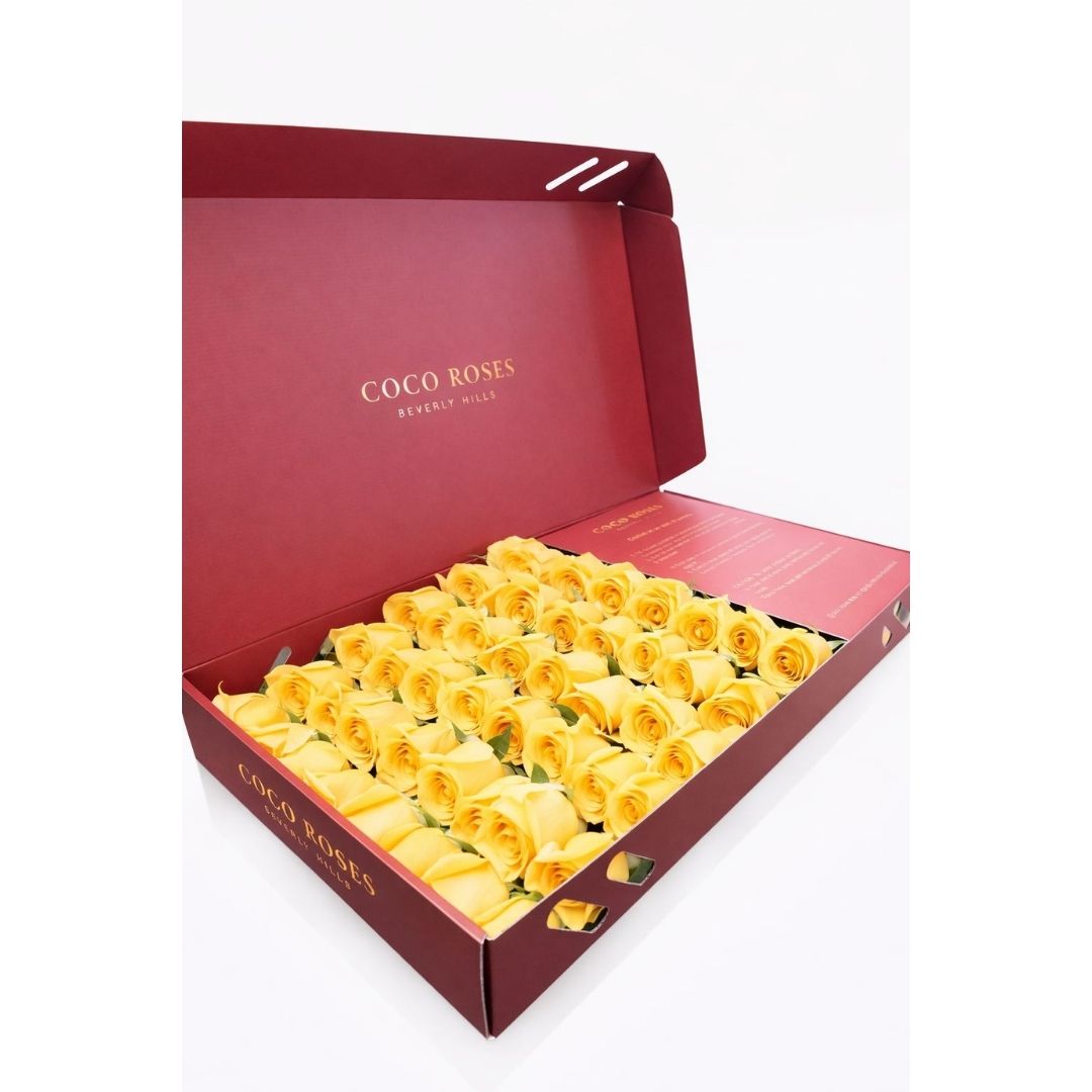 The Passion Rouge (Red Box – Yellow Roses)
